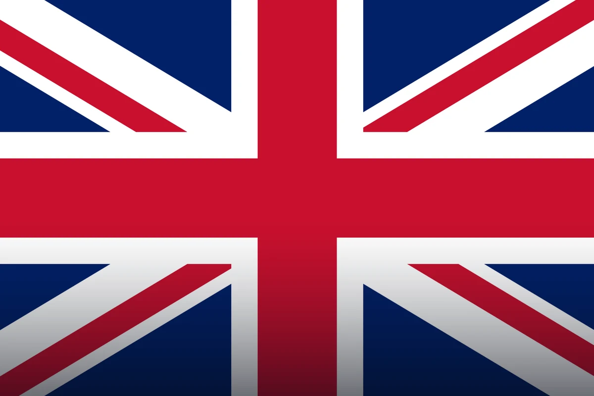 United Kingdom city skyline with a clock tower