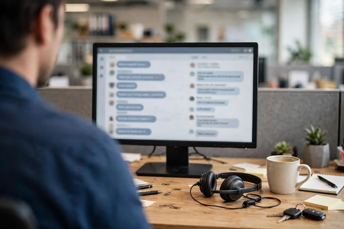 Unified inbox showing website and WhatsApp conversations together
