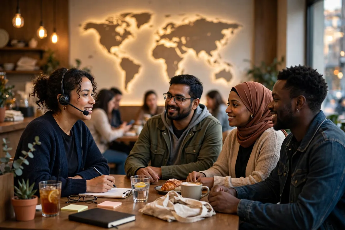 فريق دعم متنوع يخدم العملاء بلغاتهم المختلفة